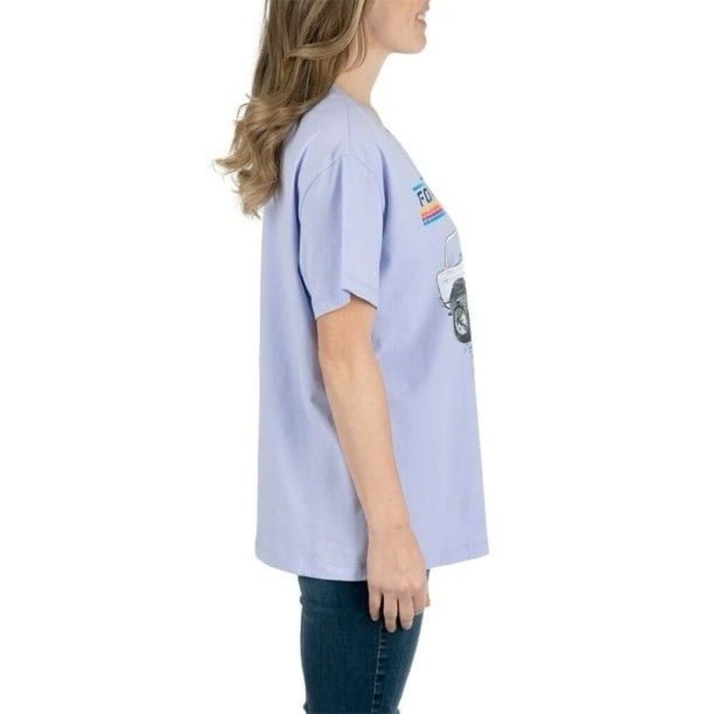 Licensed Women's Relaxed Fit Vehicles Graphic Short Sleeve Tee Size L - Picture 6 of 11